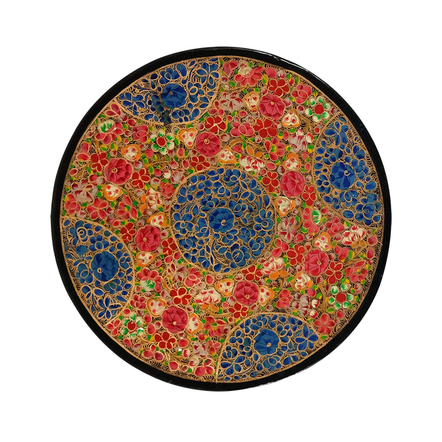 India Meets India Handicraft Papier Mache Wall Art, Wall Plate, Wall Décor, 10.5