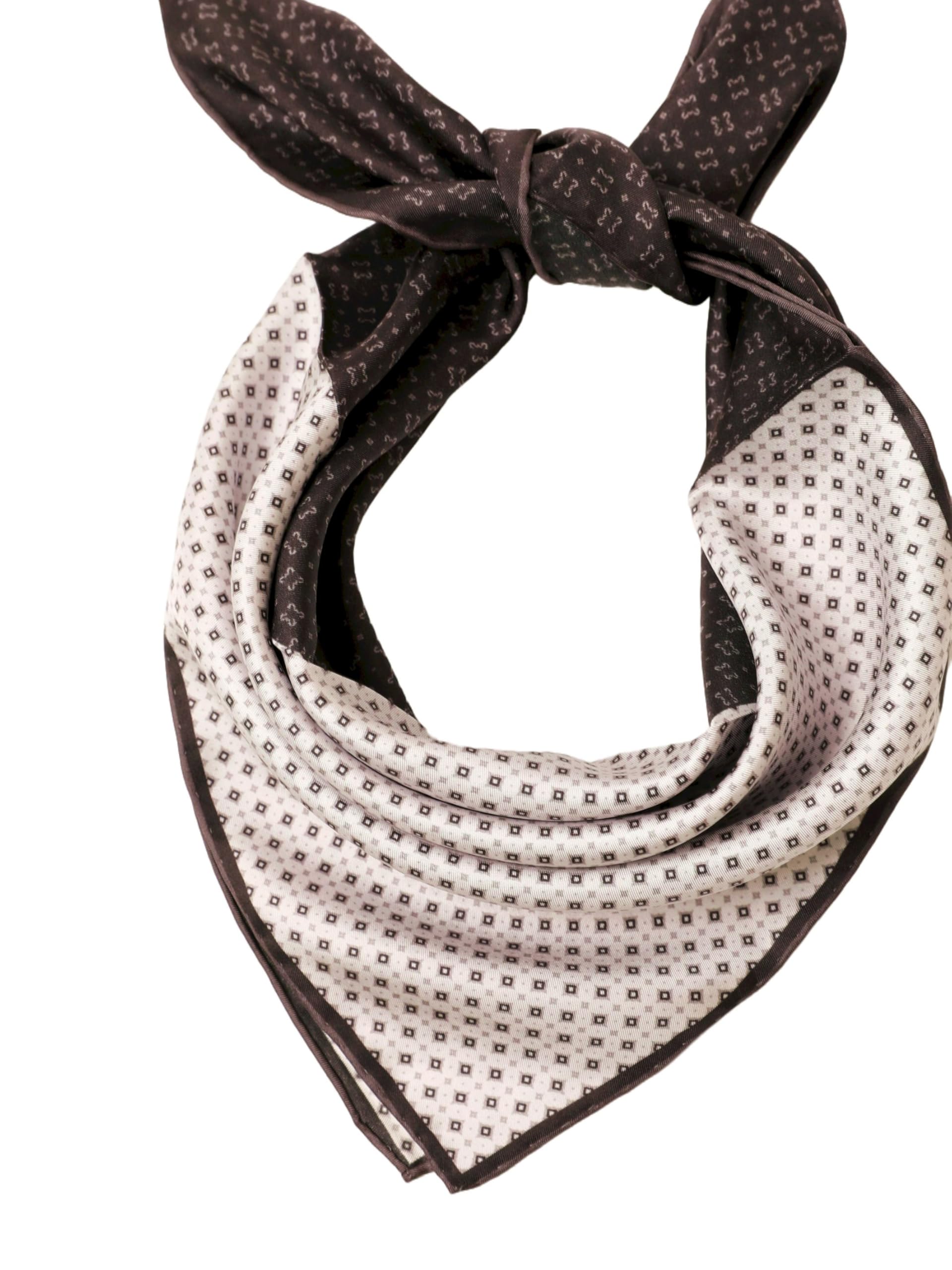 Jedwabna bandana ręcznie zwijana chusta unisex