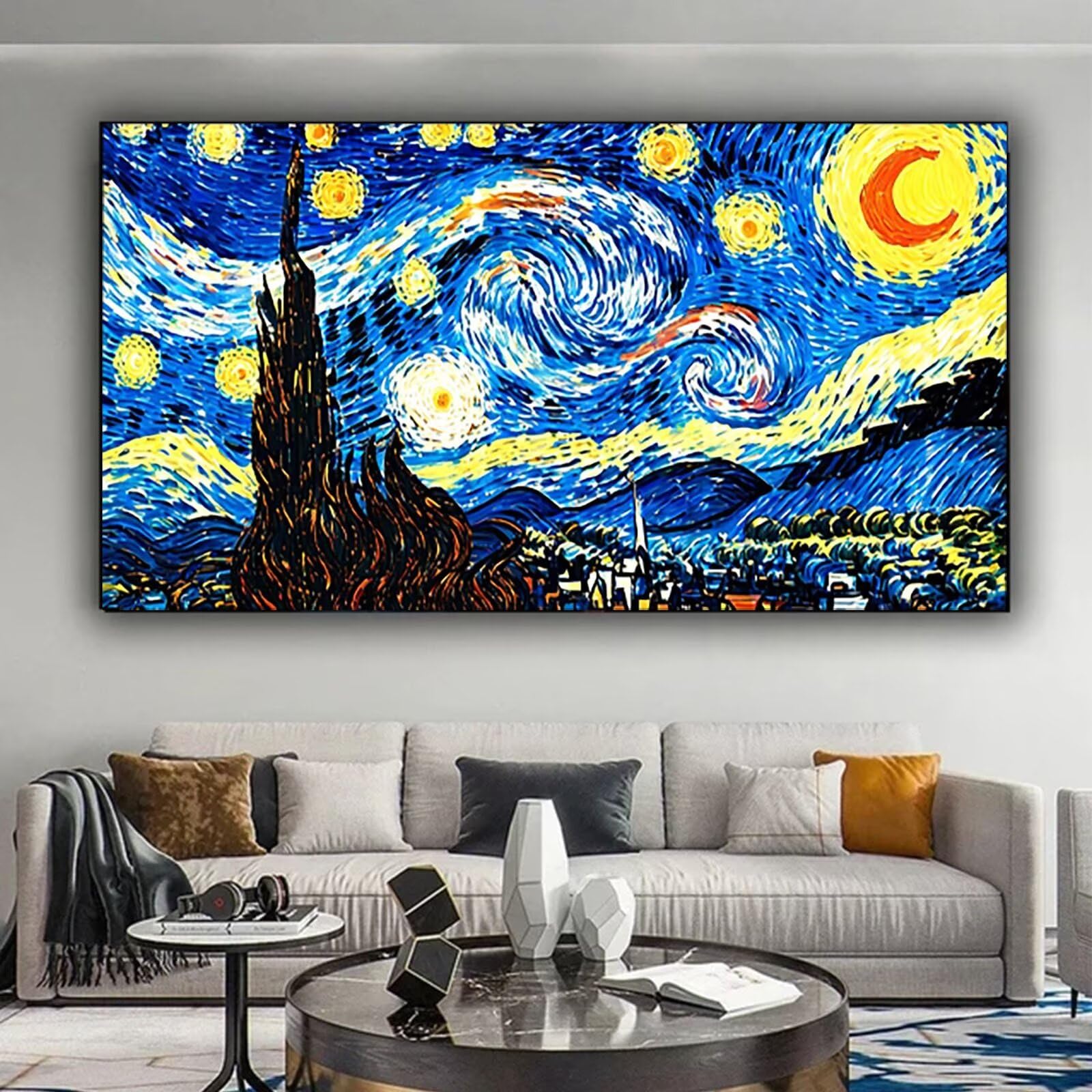 Malen nach Zahlen Kinder Abstrakt, Malen Nach Zahlen Erwachsene Geschenke Home Wand Dekor Bastelset, Malen nach Zahlen Sternenhimmel | Malen nach Zahlen Ohne Rahmen (60x120cm) Bastelset Erwachsene 3-4