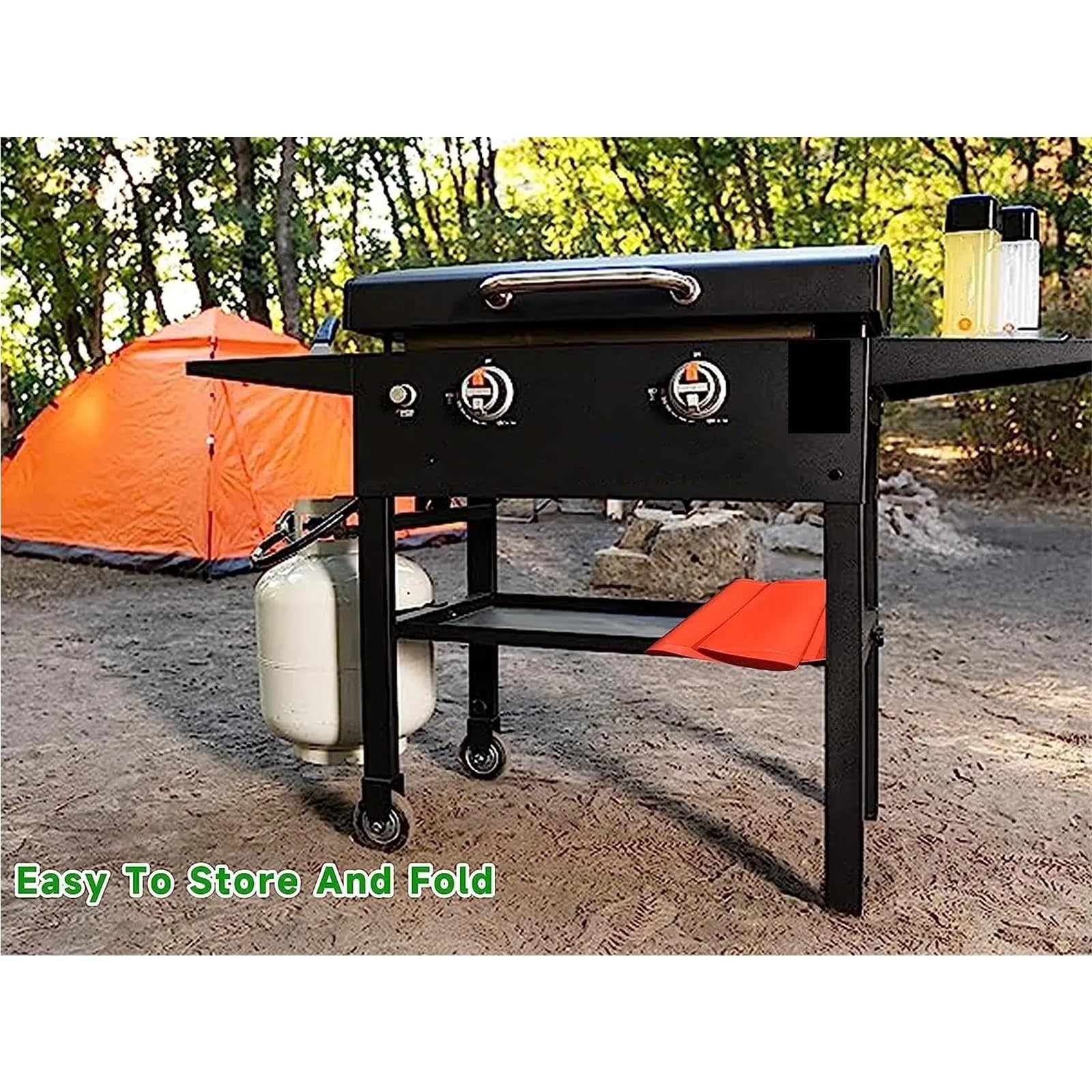2PCS Silikon BBQ Back Matte 17/22/28 Nicht-stick Grill Hohe Temperatur Beständig Küche Zubehör für Holzkohlegril(28 inch)