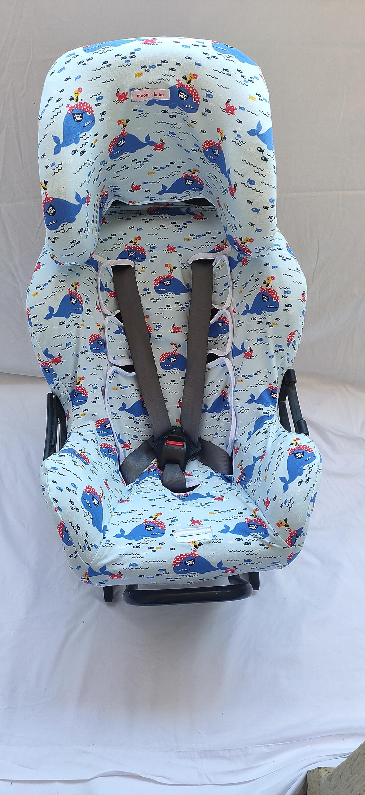 moon-bebe Funda Compatible con Silla de Coche Klippan Kiss 2 Y KLIPPAN Plus (Azul)