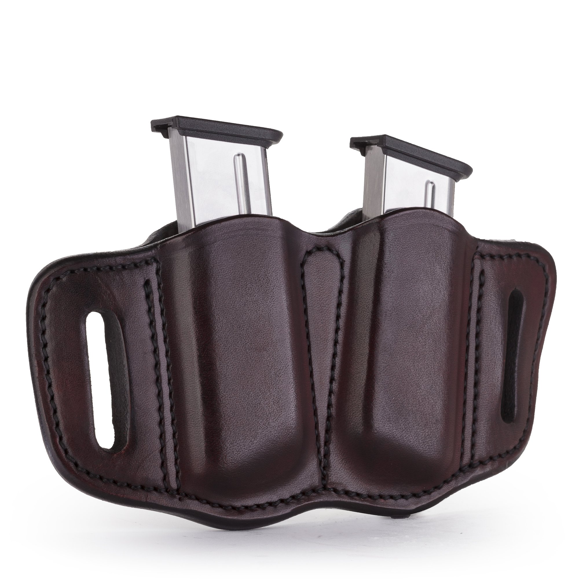 1791 Gunleather Double Mag Single Stack Holster Signature Brown Leather 1 Brown