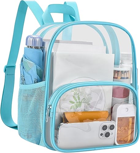 Miniatura 1 de Fahsion - Mochila pequeña para niñas, mochila impermeable para el trabajo, viajes de seguridad, conciertos y eventos deportivos, Rojo,