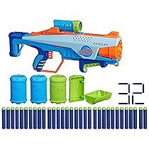 Nerf Elite Junior JR Rookie Pack, blaster facile da usare, 32 dardi Nerf Elite, 4 bersagli