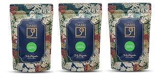 Dabri Detox Green Tea 300gm Combo (Pack of 3 x 100gm Each Pouch)|Fresh Natural flavoured green tea for good health|Rich with Anti-Oxidants,Immunity Booster,Improves Metabolism & Used to Reduces Waist