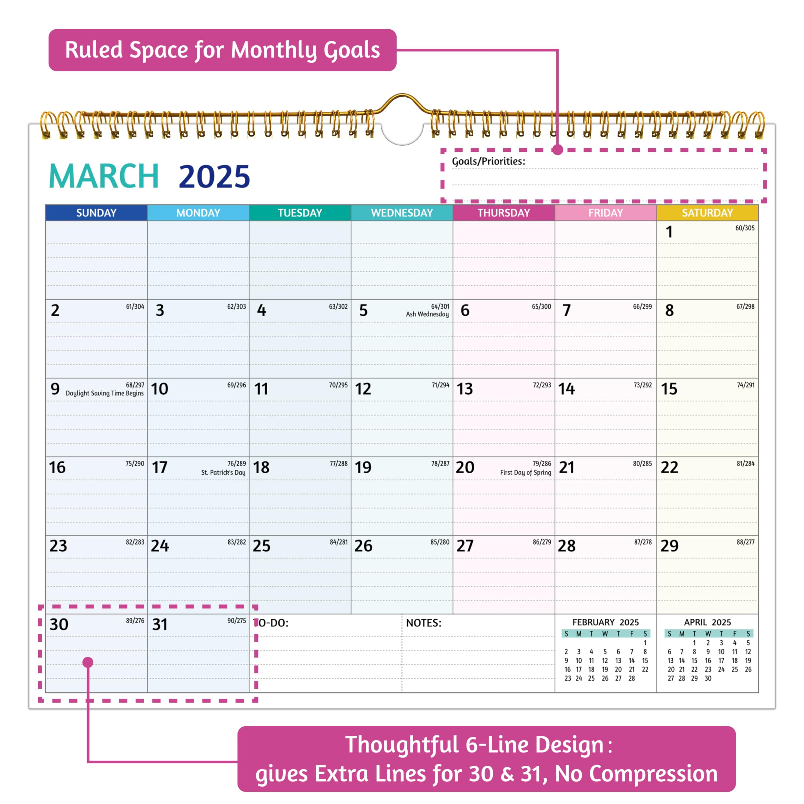 Amazon.co.jp: 2025-26年カレンダー、M、マルチ。 : Office Products