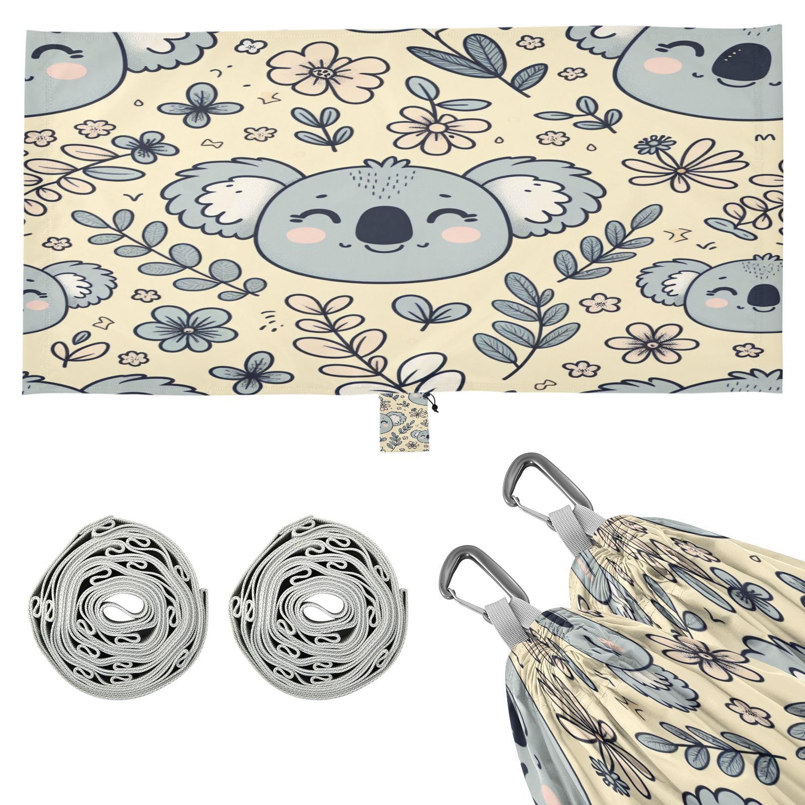 ATTX Koala Camping Hammock - Lightweight & Portable Hammocks, Heavy Duty 330lbs Capacity for Indoor, Hiking, Backpacking, Travel, Backyard, Beach#232