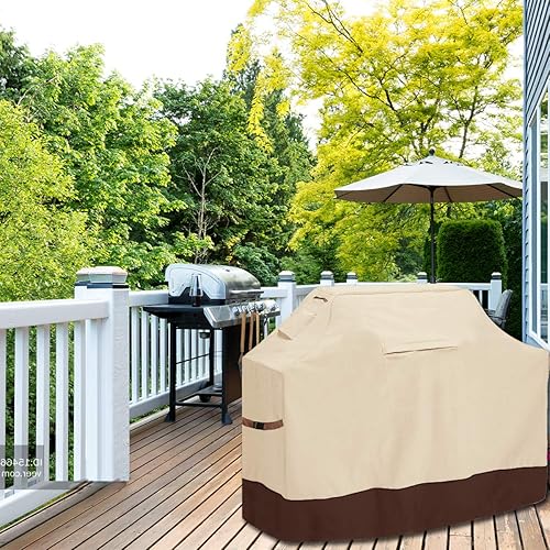 Miniatura 6 de Vailge Cubierta resistente para barbacoa de 72 pulgadas, impermeable y a prueba de polvo, resistente a los rayos UV y a los desgarros, se adapta a