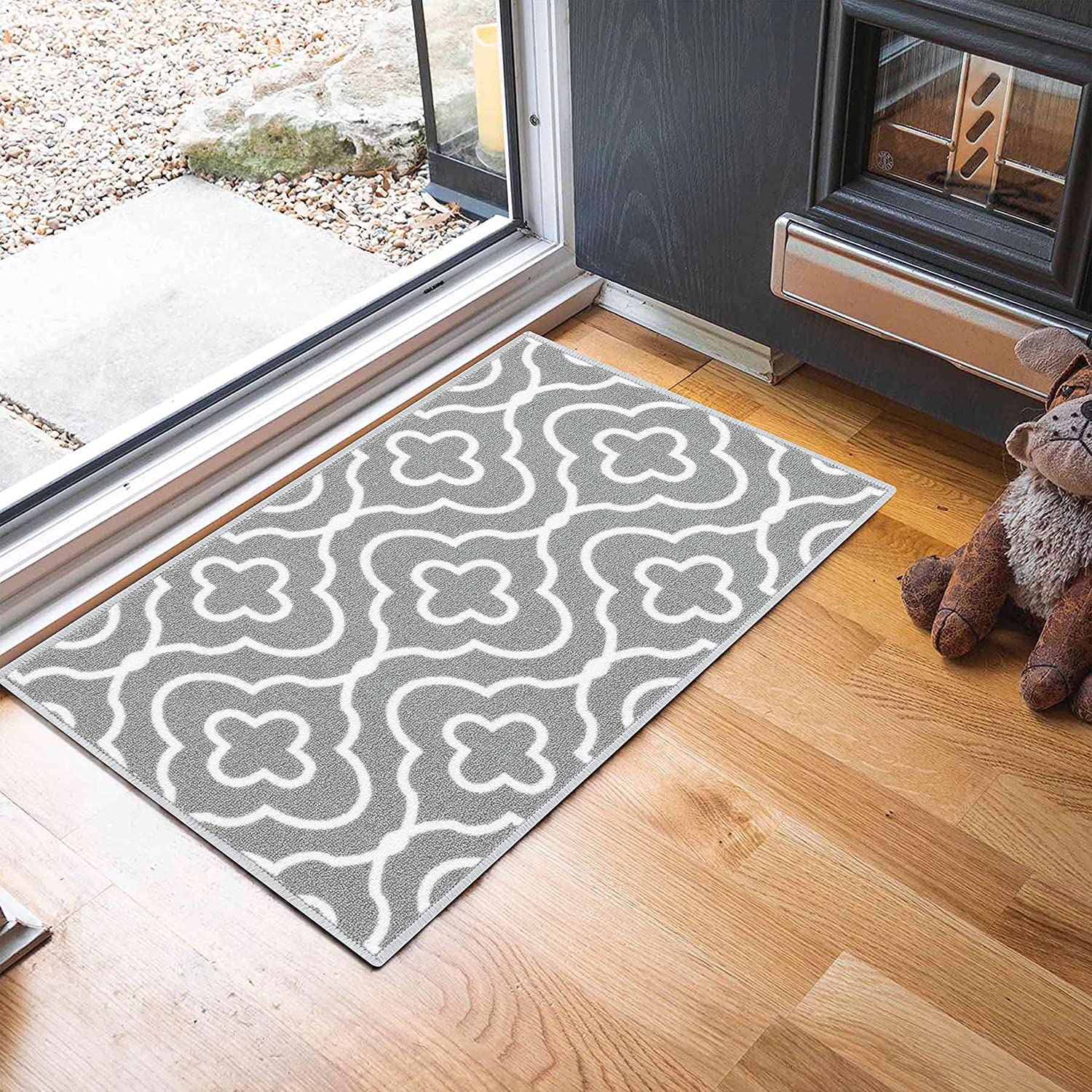 GULLAMBO Washable Door Mat, Non Slip Mat For Wooden Floor, Super Absorbent Dirt Trapper - Image 3