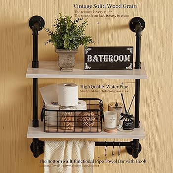 White Shelf / 丸窓 Amazon.com: fuqing White Floating Shelves for Wall - 24 Inch