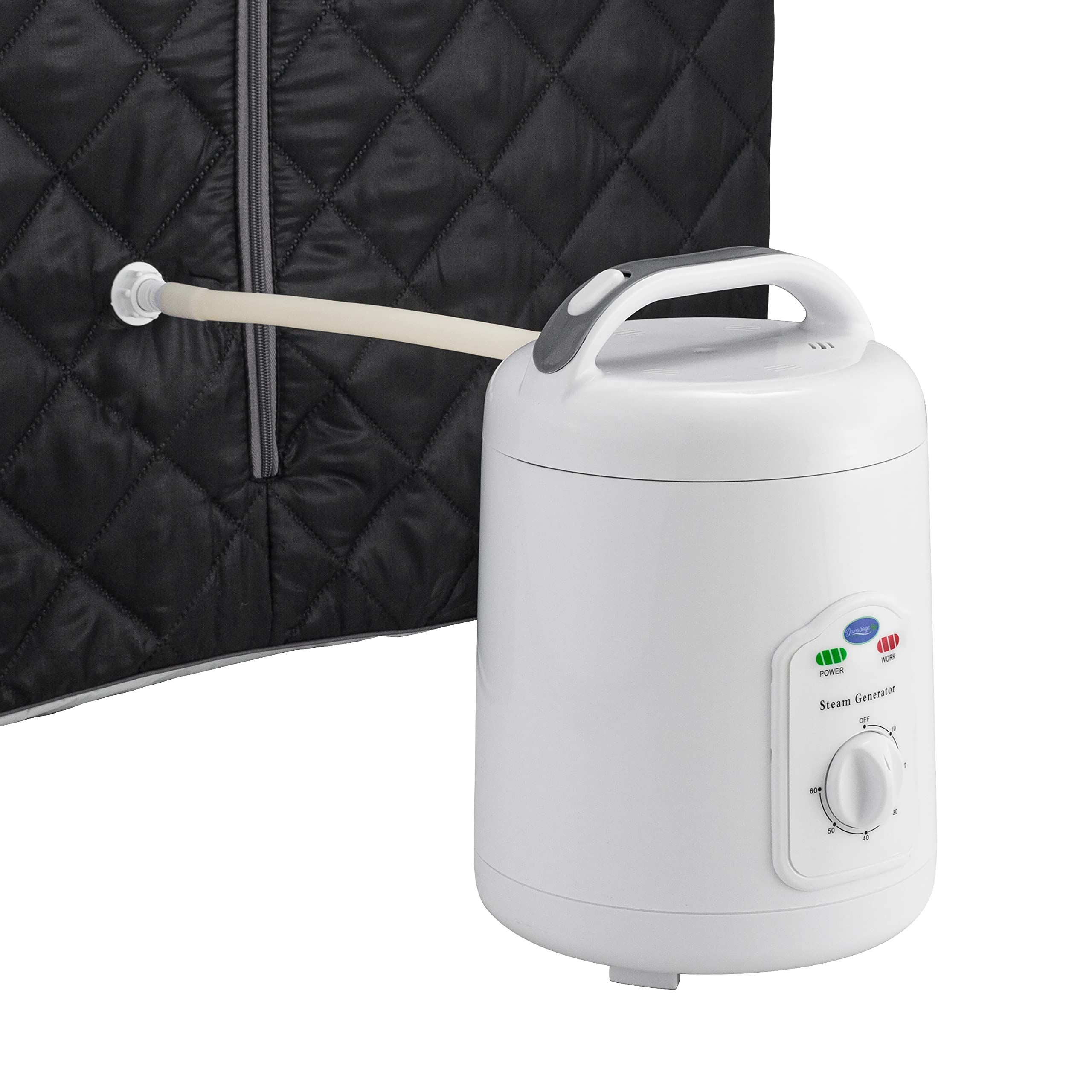 Durasage Sauna de vapor personal portátil ligero para relajarse en casa, temporizador de 60 minutos, generador de vapor de 800 W, silla incluida (negro)