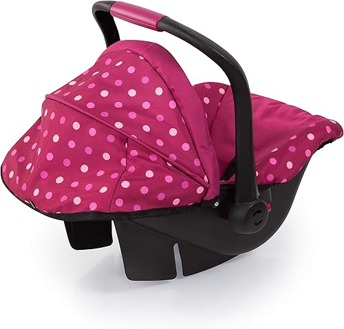Miniatura 3 de Bayer Design - Asiento prémium de automóvil con toldo para muñeca de bebé, lunares