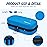YOUSHARES Insulin Cooler Travel Case with 3 TSA Approved Ice Packs - EVA Medication Diabetic Case for Insulin Pen, Glucose Meter and Supplies (Blue)