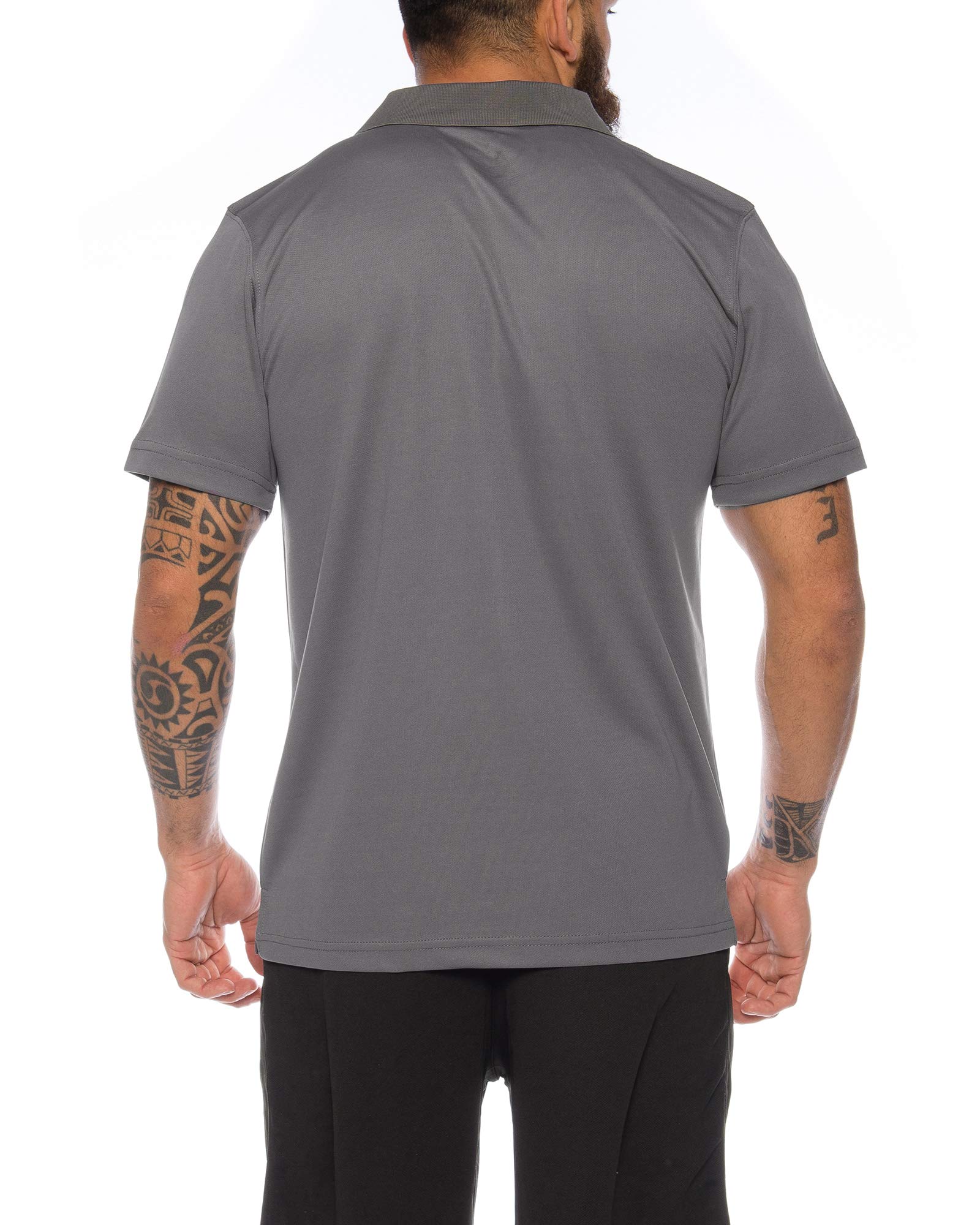 Raff & Taff Polo Shirt Fitness Shirt hochwertiges Atmungaktives Funktionsshirt T-Shirt Freizeit Shirt