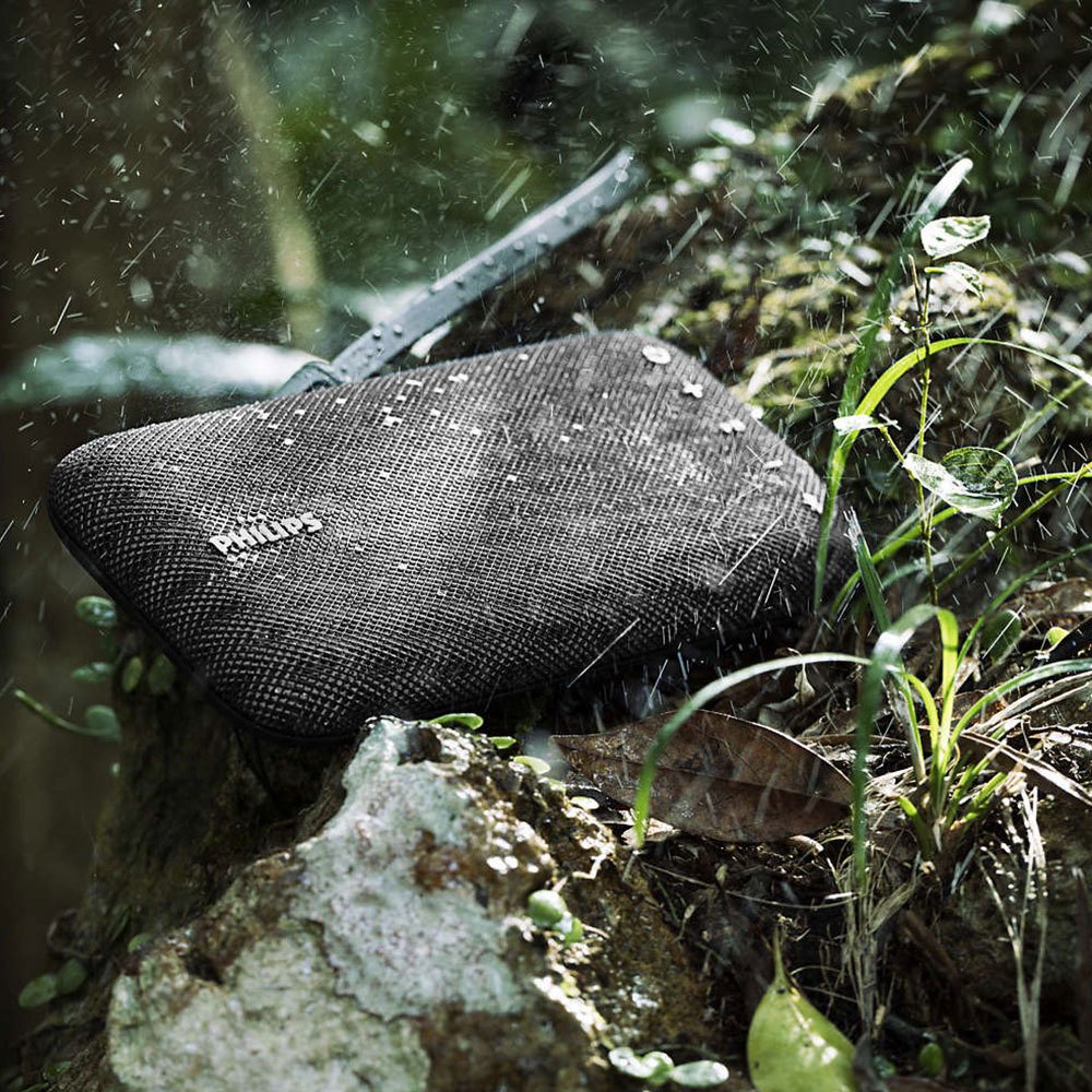 Philips Everplay BT3900B Enceinte Bluetooth Waterproof, Antichoc, avec Dragonne USB, Micro, Compacte, Noir