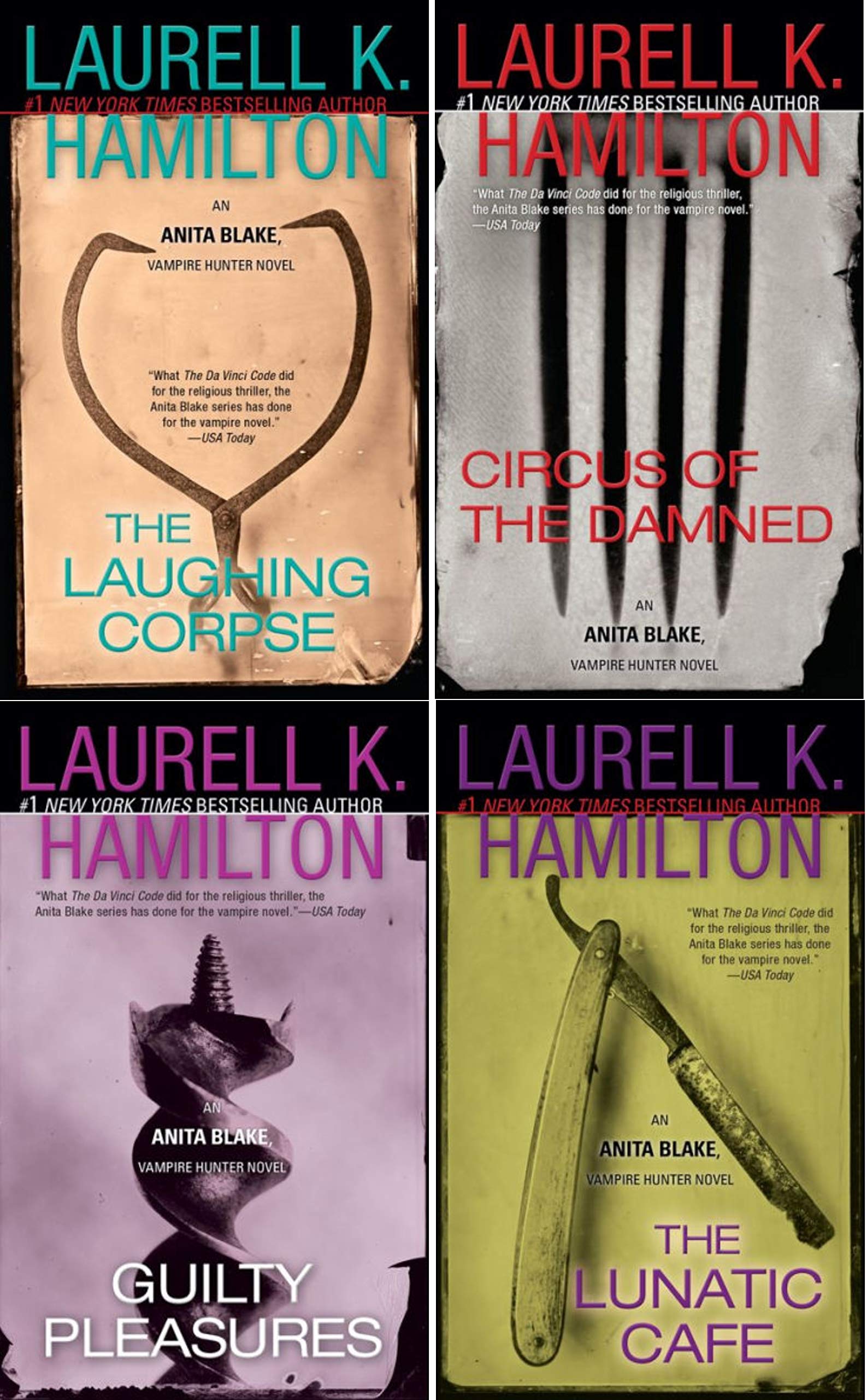 Buy Laurell K. Hamilton Boxed Set - Guilty Pleasures, The Laughing Corpse, Circus of the Damned and The Lunatic Cafe — BookShops.in