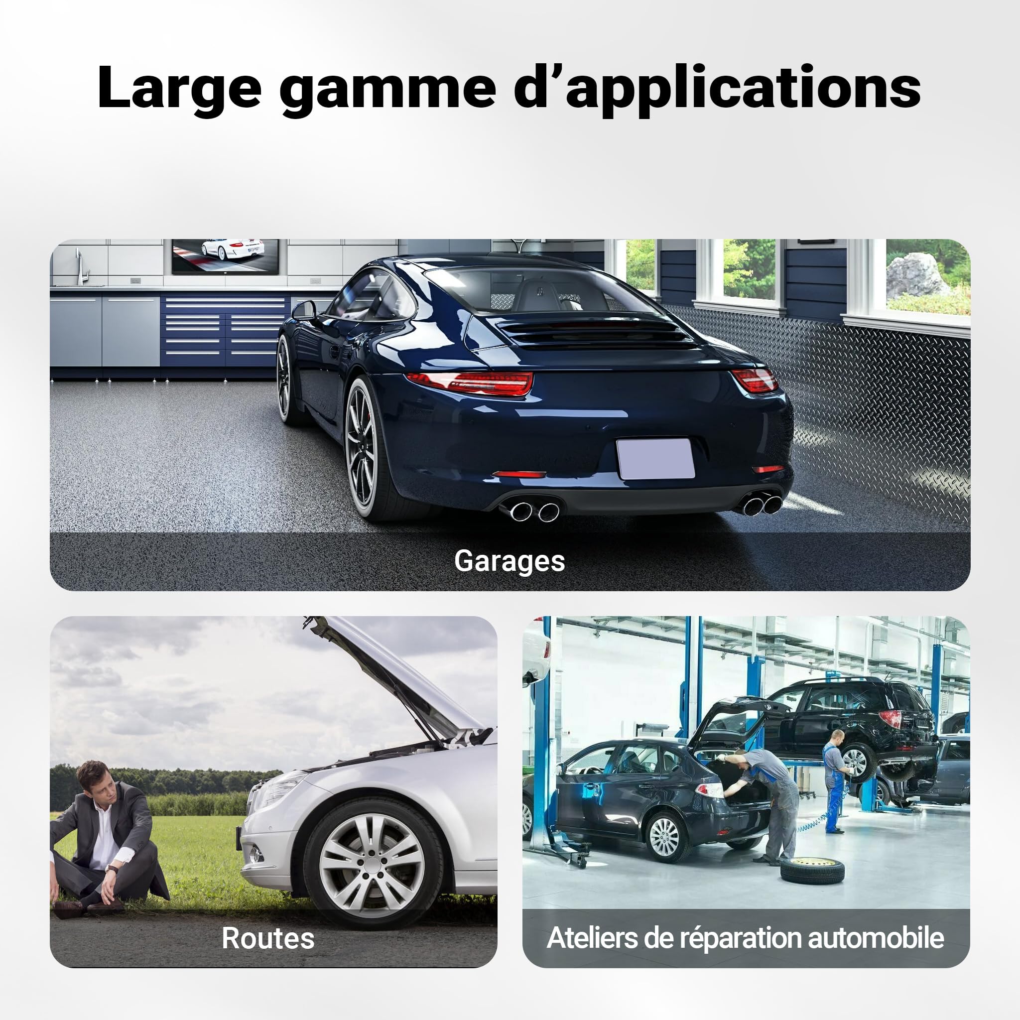WilTec Set 2 Chandelles de Levage Capacité 6 Tonnes Poids 9 kg Hauteur réglable 390-603 mm Sécurité à Double Verrouillage Grande Base pour la stabilité Cric Équipement Voiture Auto Garage Atelier