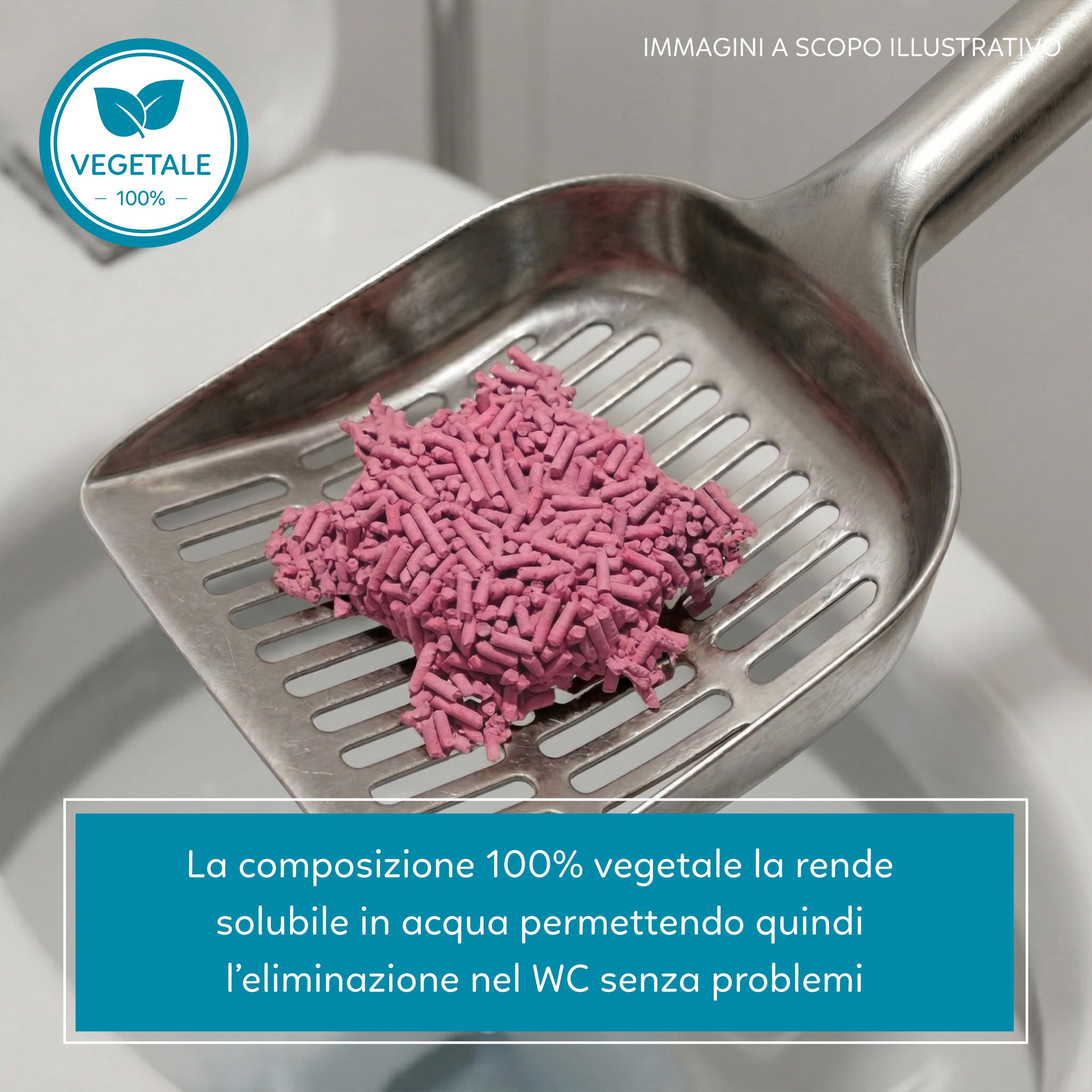 AQPETFRIENDS Lettiera CattyGreen Soia Naturale per Gatti, Agglomerante Vegetale Biodegradabile alla Lavanda, Sabbia Antiodore Smaltibile nel WC, 100% Eco-Friendly, 36 Litri