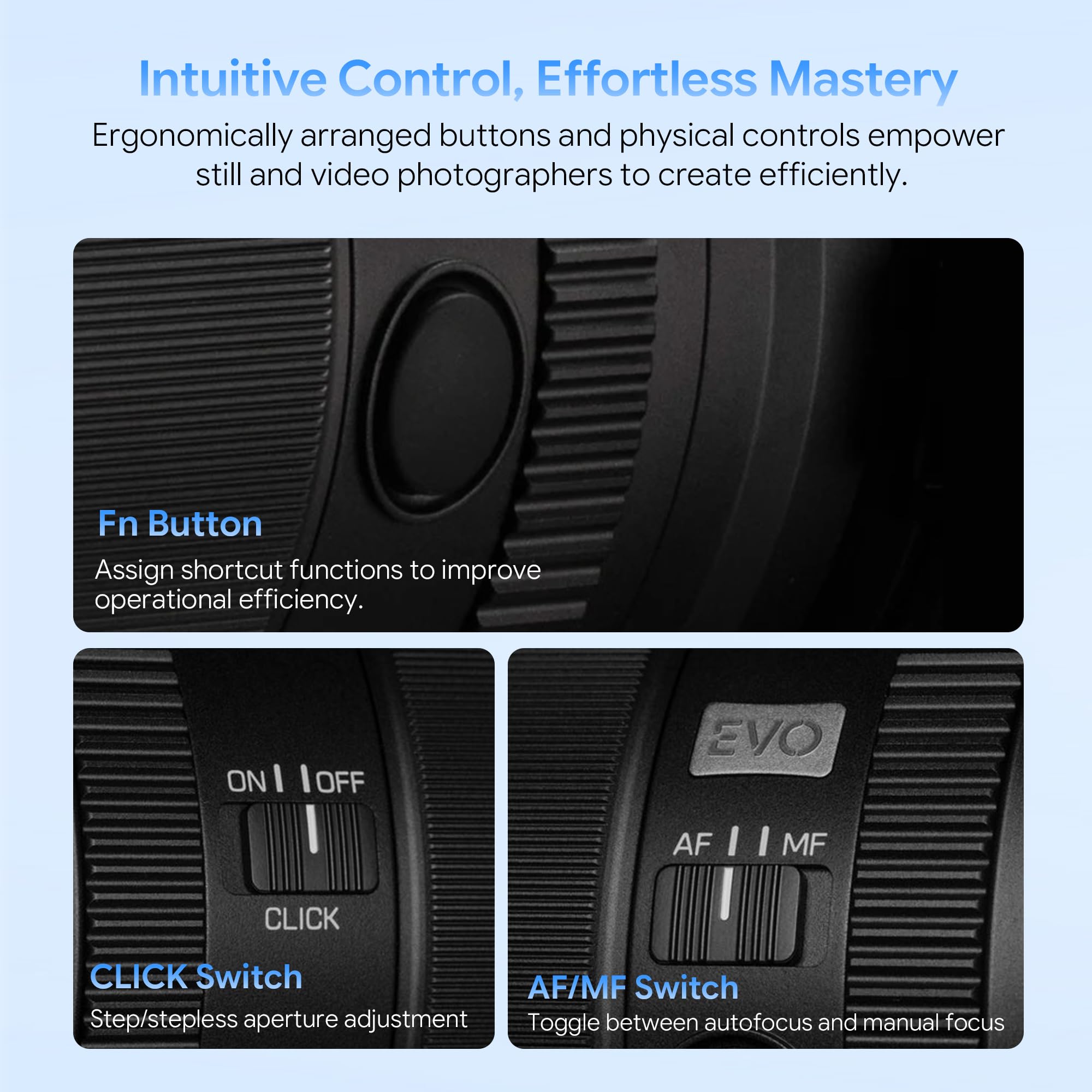 VILTROX AF 75mm F1.8 Evo APS-C Objectif à Mise au Point Automatique à Focale Fixe avec Grande Ouverture, Lentille Portrait pour Appareils Photo sans Miroir (pour Sony E)