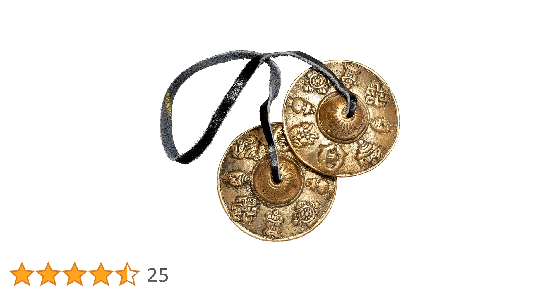 八吉祥文様 ティンシャ（青銅製・彫刻入り） ネパール製 浄化