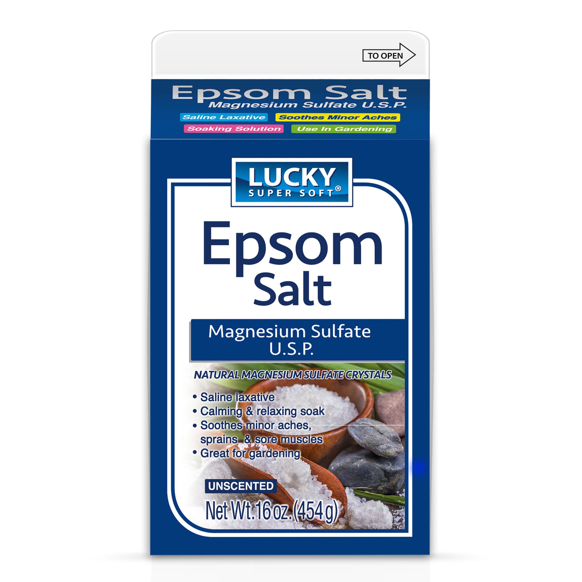 Lucky Super Soft Magnesium Sulphate U.S.P. Epsom Salt, 470ml