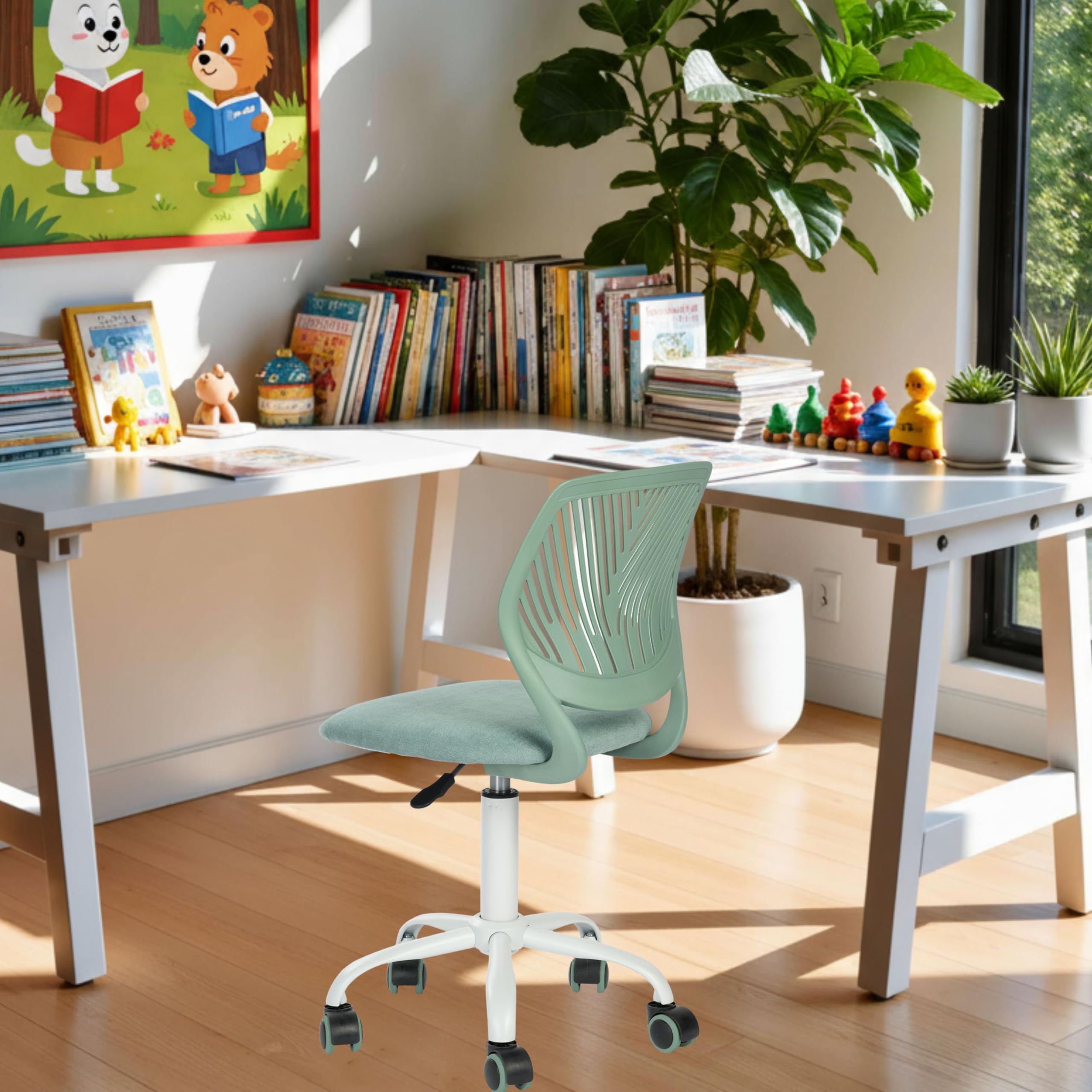 FurnitureR Kinderstuhl höhenverstellbar für Schreibtisch