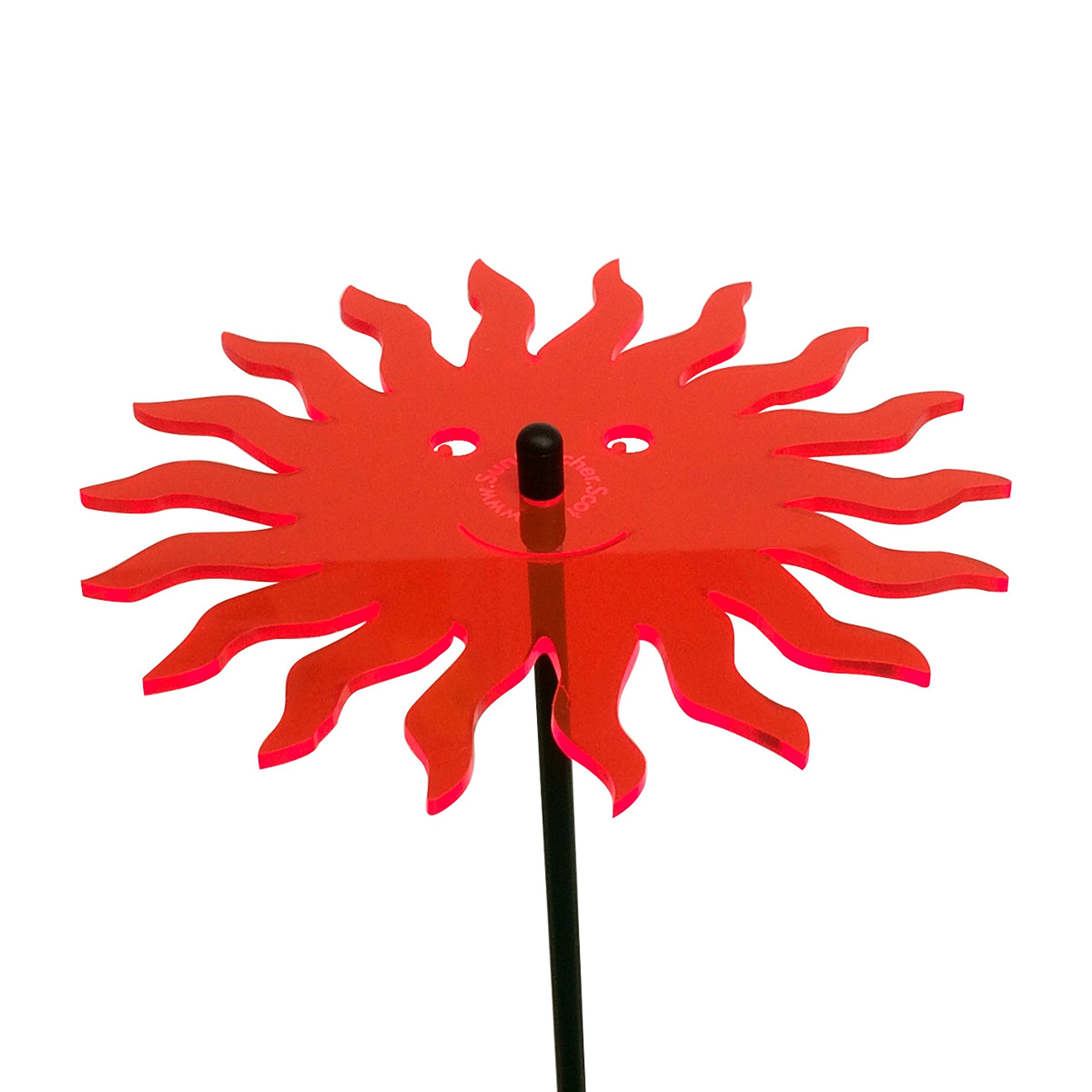 SunCatcher ozdoby ogrodowe uśmiechnięte słońce zestaw 5 dużych palików ogrodowych 75 cm wysokości 75 cm wysokości do wewnątrz na zewnątrz piękny prezent dla ogrodnika, kolor: różne kolory