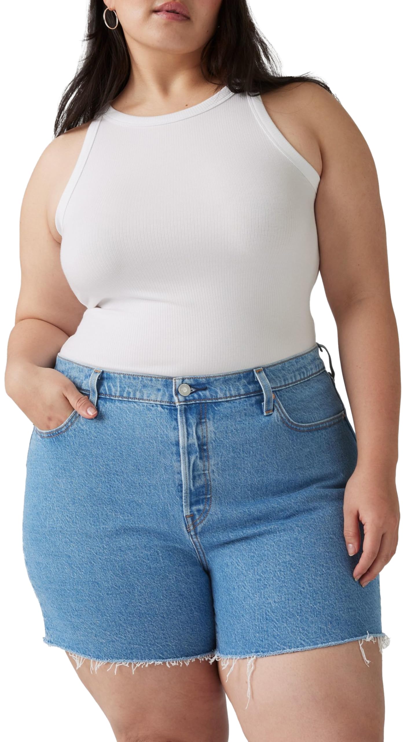 Levi's Plus Size 501 High Rise Short en denim Femme