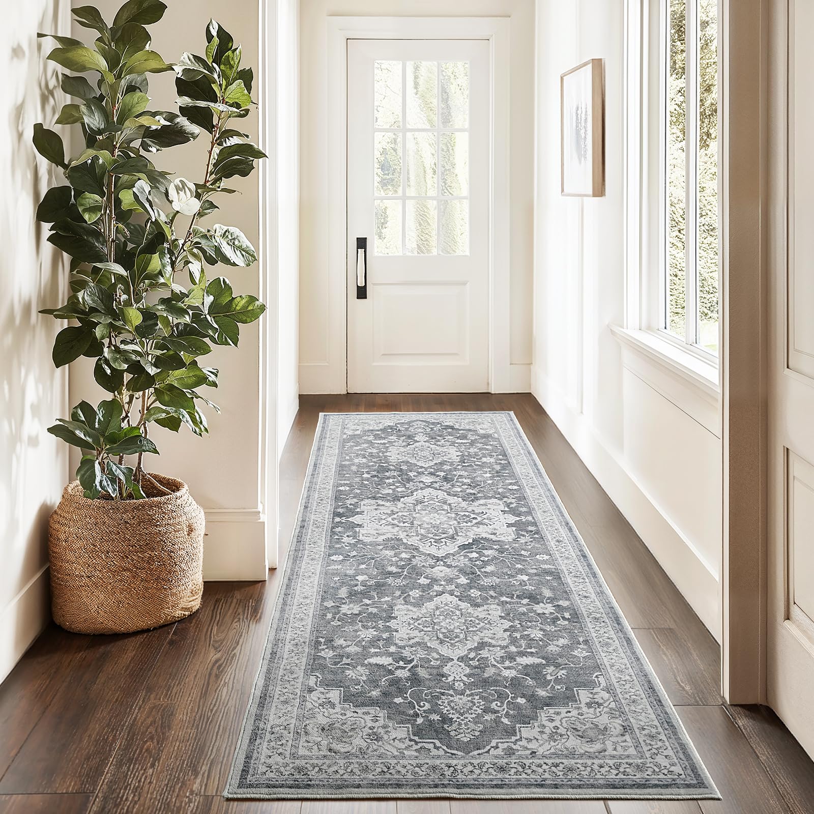 Tapis de couloir lavable Marsail vintage et doux pour cuisine