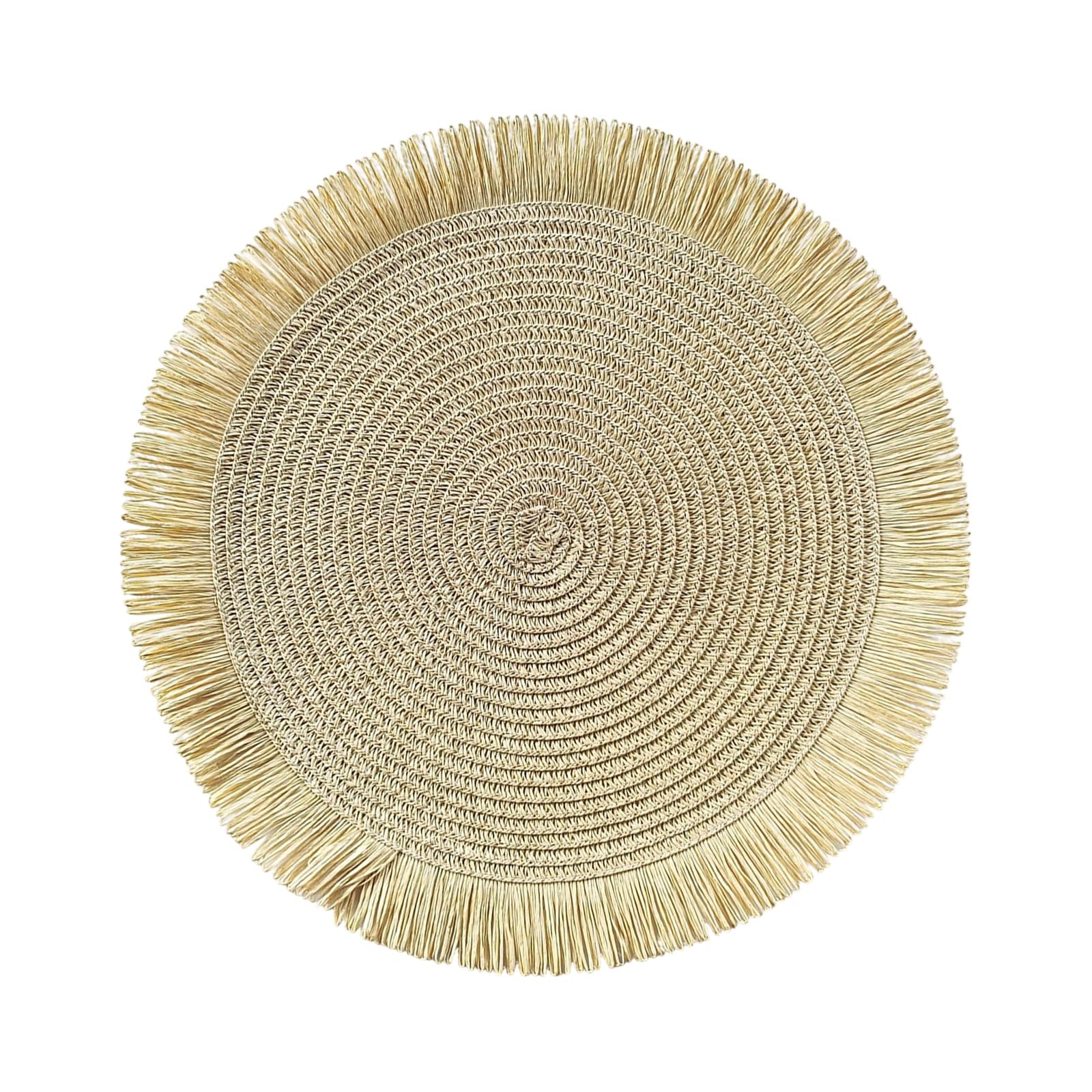 Zxfdsfdbnm Special Decorated Edged Placemat for Elegant Dining and Safe Round Place Mats Fringed Table Mats