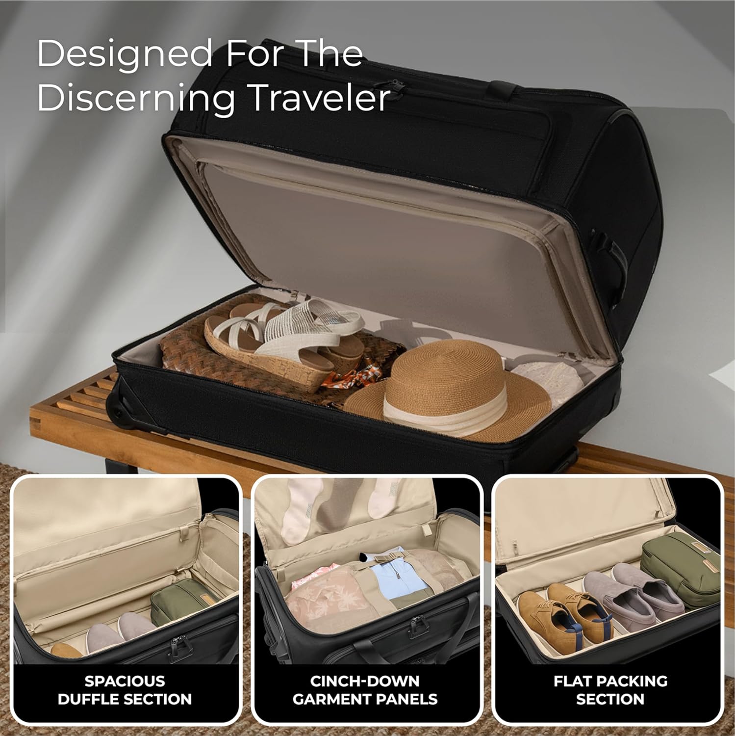 Briggs & Riley Travel Duffel Bag - Weekender & Overnight Luggage for Women & Men, Softside Bag - Image 4