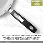 Starfrit The Rock Terra 10-Piece Cookware Set, Ceramic Non-Stick Rock.Tec Surface, Thick Aluminum Base, Oven & Dishwasher Safe, PFAS-Free