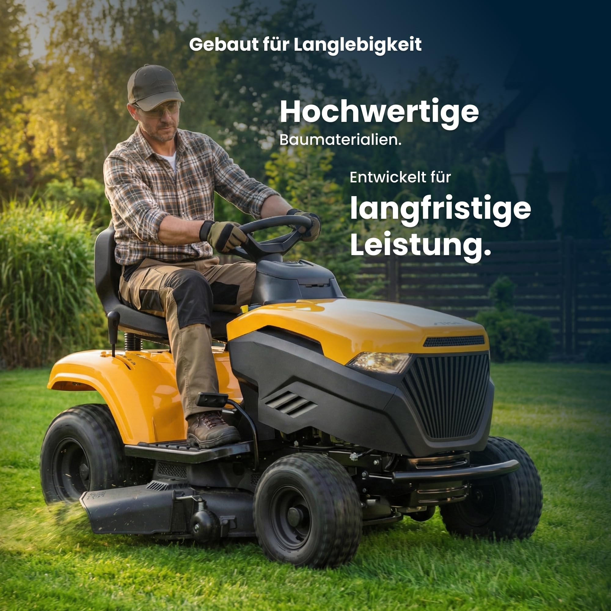 STIGA Tornado 398 M Benzin-Gartentraktor - 414cc ST 400 Motor, 98cm Mähdeck, Seitenauswurf & Mulchen, mechanisches Getriebe, Hochlehner-Sitz, ideal für große Gärten bis zu 5.000 m²