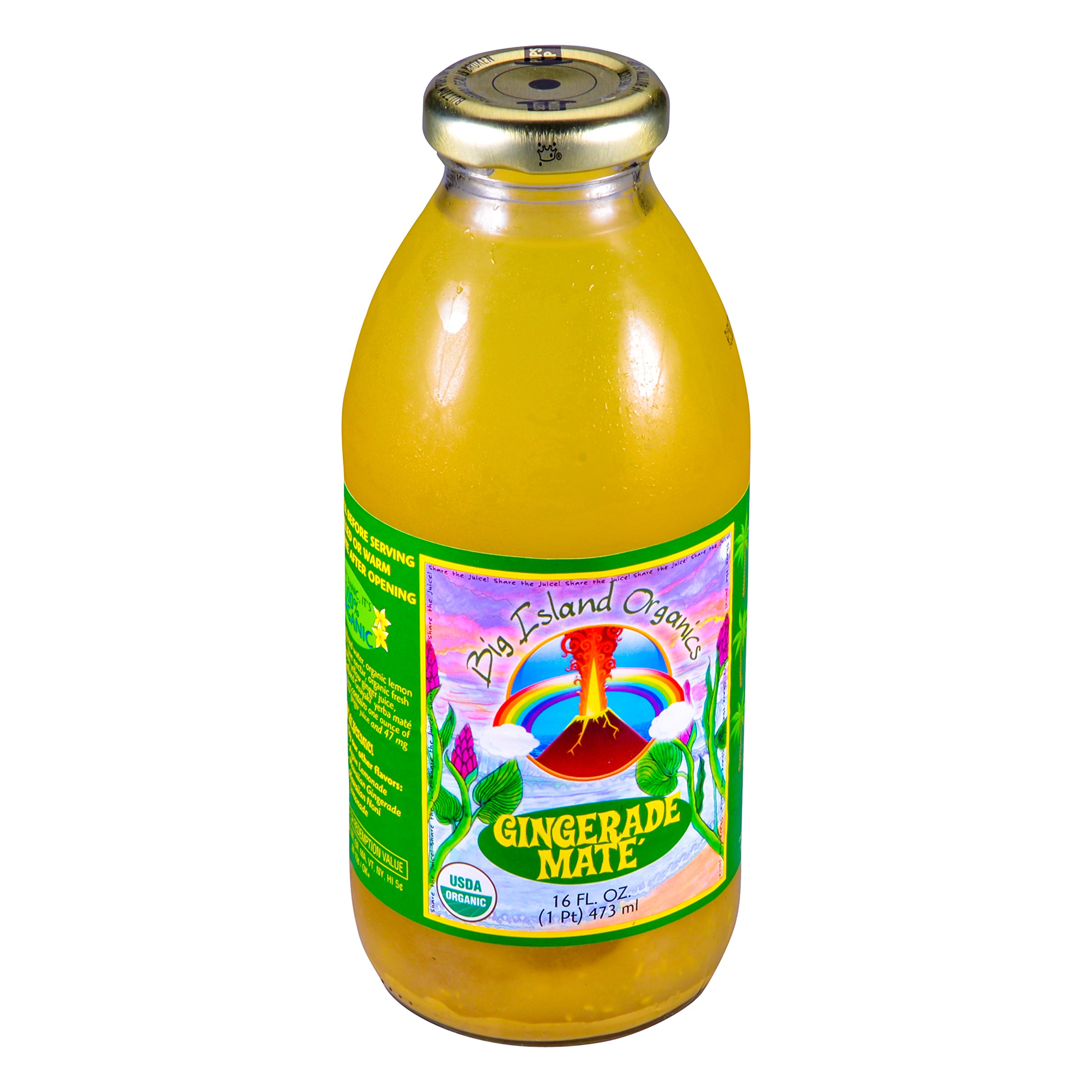Big Island Organics, Gingerade Mate Organic, 16 Fl OzUSDA Organic