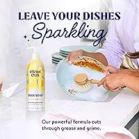 Vista 3 de Cleancult Repuesto líquido de jabón para platos (32 onzas, 1 paquete), poder de limpieza a base de plantas, jabón para platos que corta la grasa