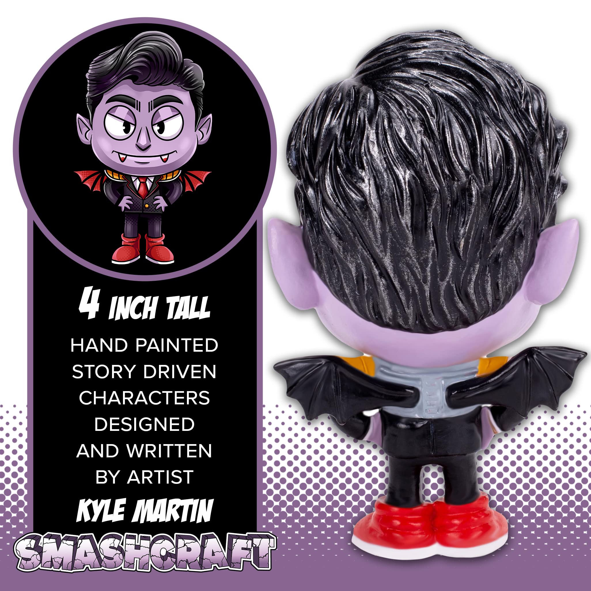 Amazon.com: SMASHCRAFT Dracula Periwinkle Purple 4 inch Painted