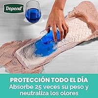 Vista 3 de Depend Fresh Protection - Pañales para adultos, ropa interior para incontinencia y pérdida de orina posparto para mujer, desechable, máxima