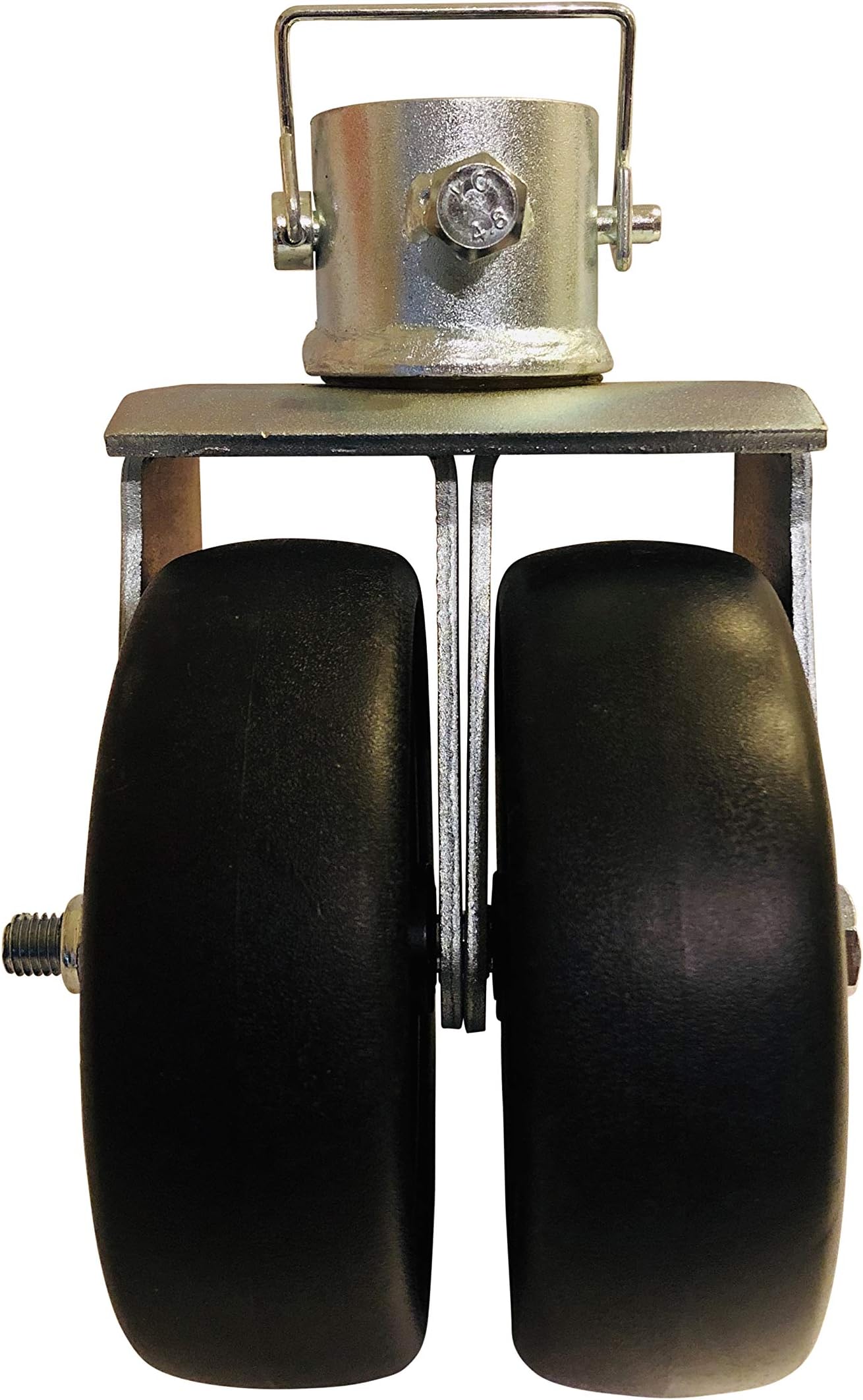 Amazon.com: Stegewop 6" Black Trailer Jack Swivel Caster Dual Wheel ...