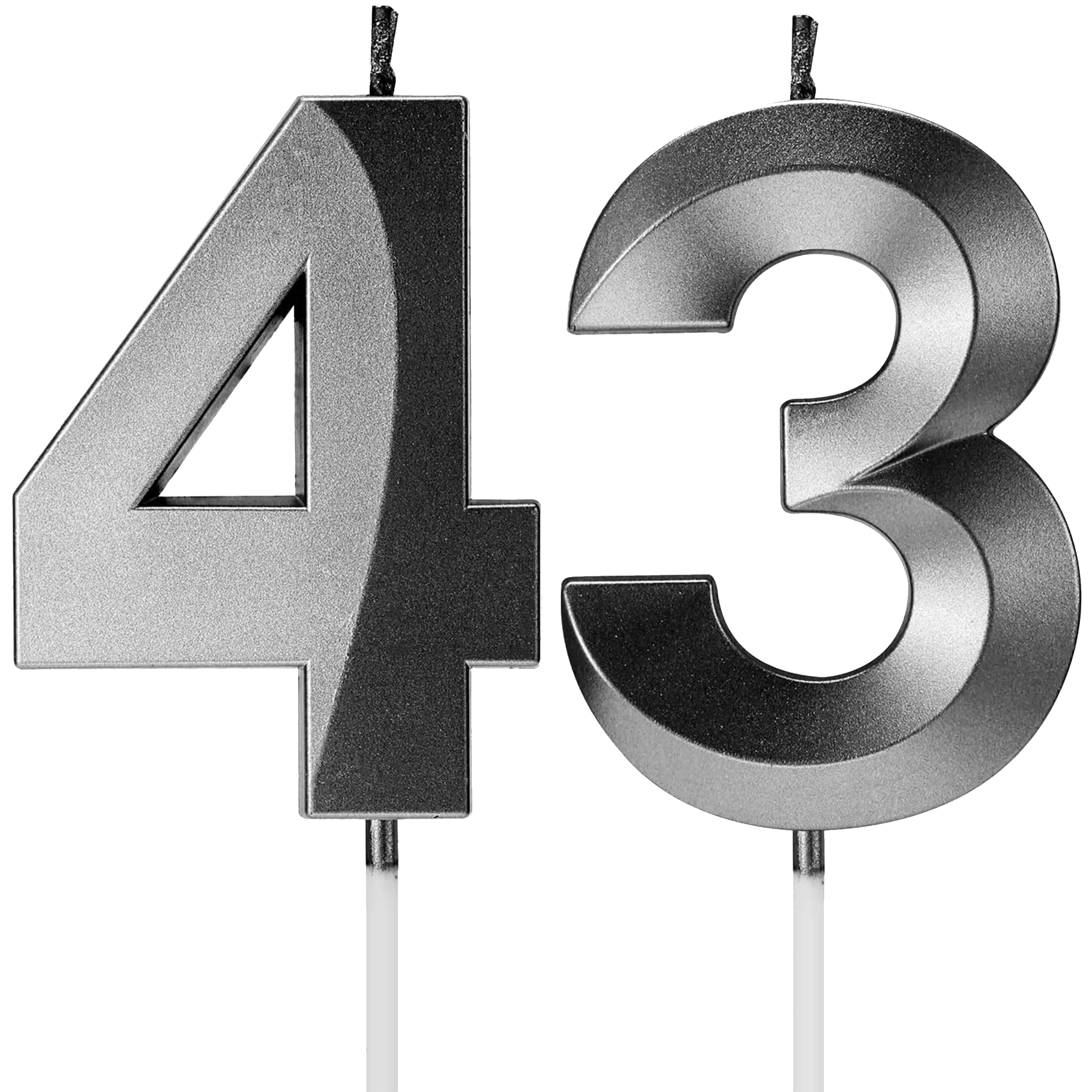 Birthday Candles Number Candles Age Year for Cakes Happy Birthday 3D Designed Wedding Anniversary Party Cake Topper Decorations