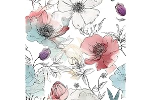 Watercolor Peel and Stick Wallpaper: Transform Your Space with Floral Beauty