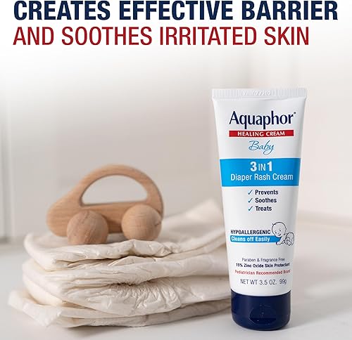 Miniatura 5 de Crema para sarpullido del pañal del bebé Aquaphor de 36oz paqete de 3