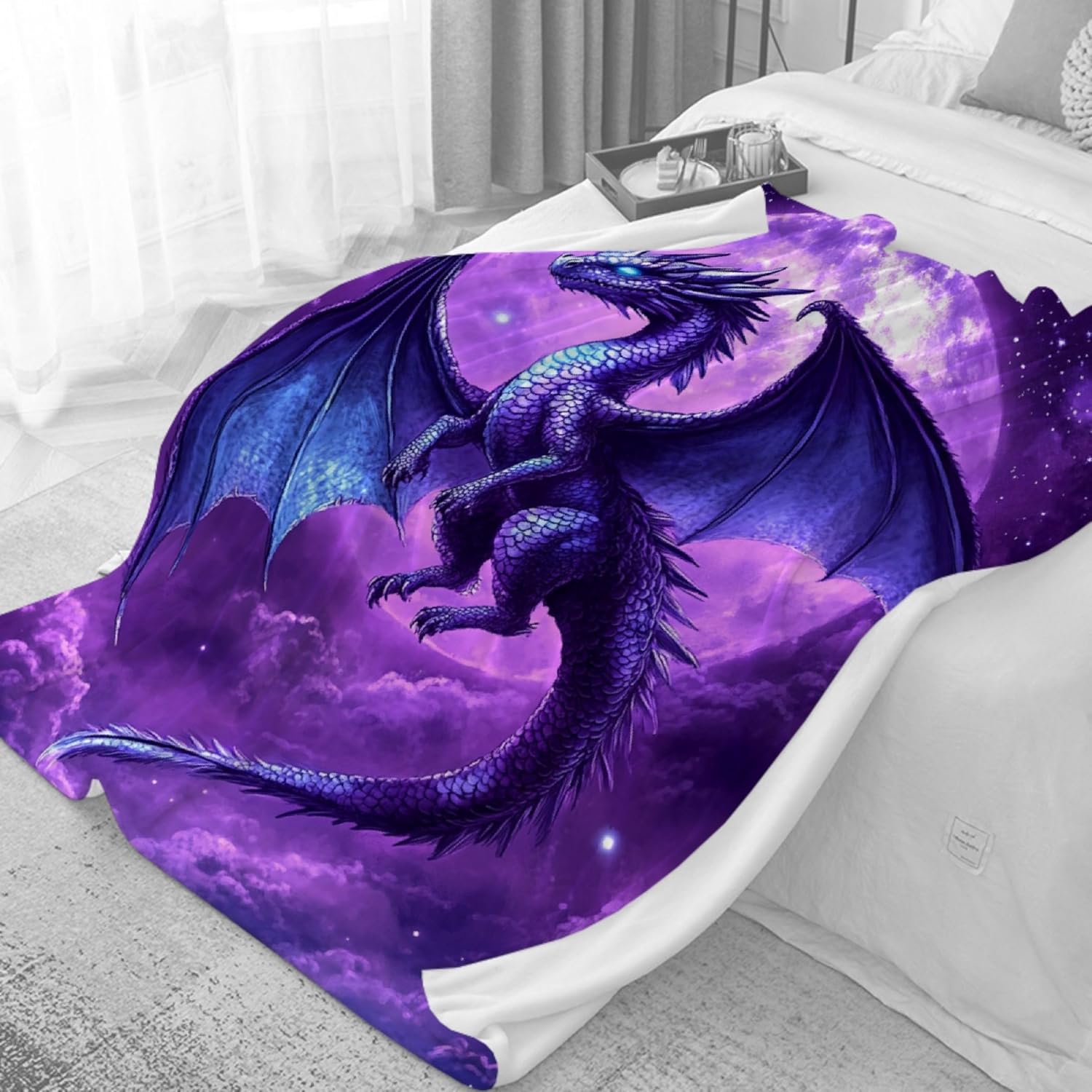 Dragon Blanket for Boys Girls,Ultra Soft Flannel Throw Bed Quilt Decor for Couch Sofa Bed All Seasons,Dragon Lover Gifts,40"x50" for Kids - Image 6
