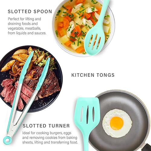 Miniatura 4 de Juego de utensilios de cocina de silicona  Juego de 12 utensilios de cocina de silicona  Herramientas de cocina de silicona de grado alimenticio