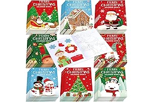 Faccito 24 Pcs Christmas Coloring Books Mini Coloring Books for Kids Bulk