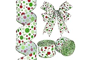 Dazzling Polka Dot Christmas Ribbon: A Festive Touch for Your Holiday Decor