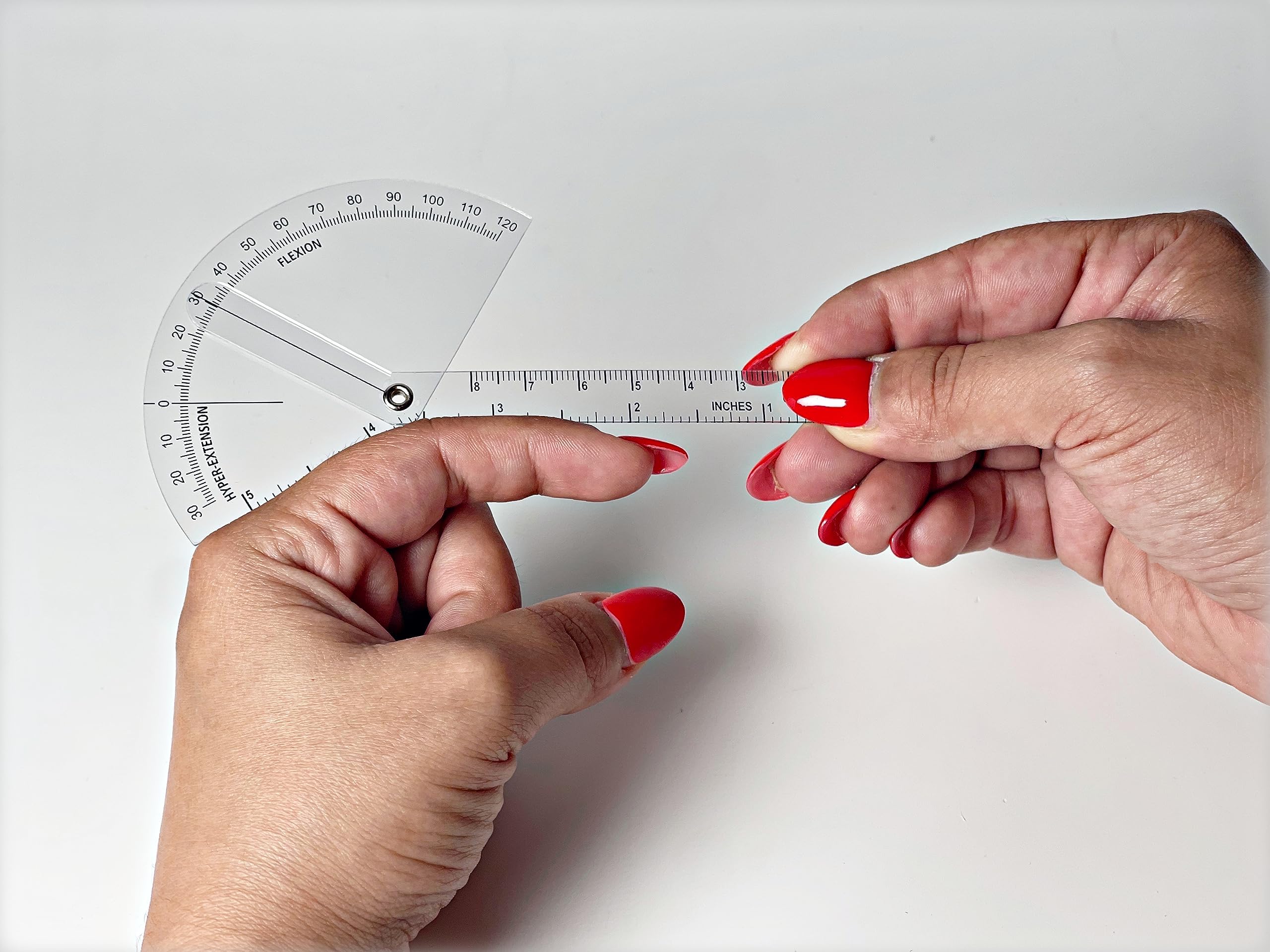 Precision Finger Goniometer for Rehab, Physical Therapy, Fitness - Accurate Measurement Tool for Finger Range of Motion, Flexion & Extension - Track Progress, Improve Hand Mobility, Finger Flexibility
