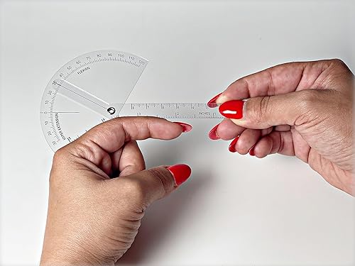 Goniómetro de precisión para rehabilitación, terapia física, fitness, herramienta de medición precisa para rango de movimiento, flexión y extensión
