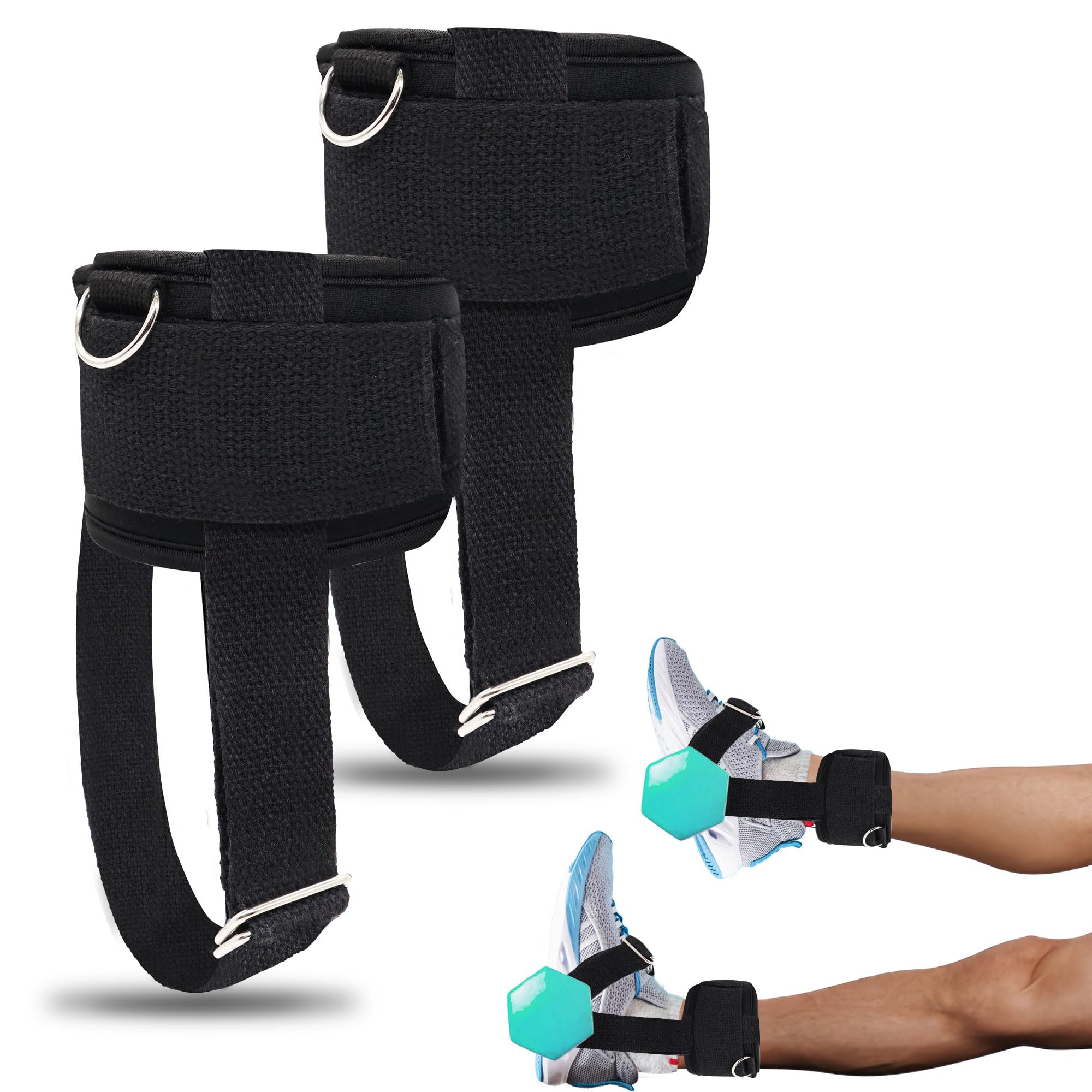 Sangle de Cheville Anneau en D Multi Gym CâBle Fixation Cuisse Jambe