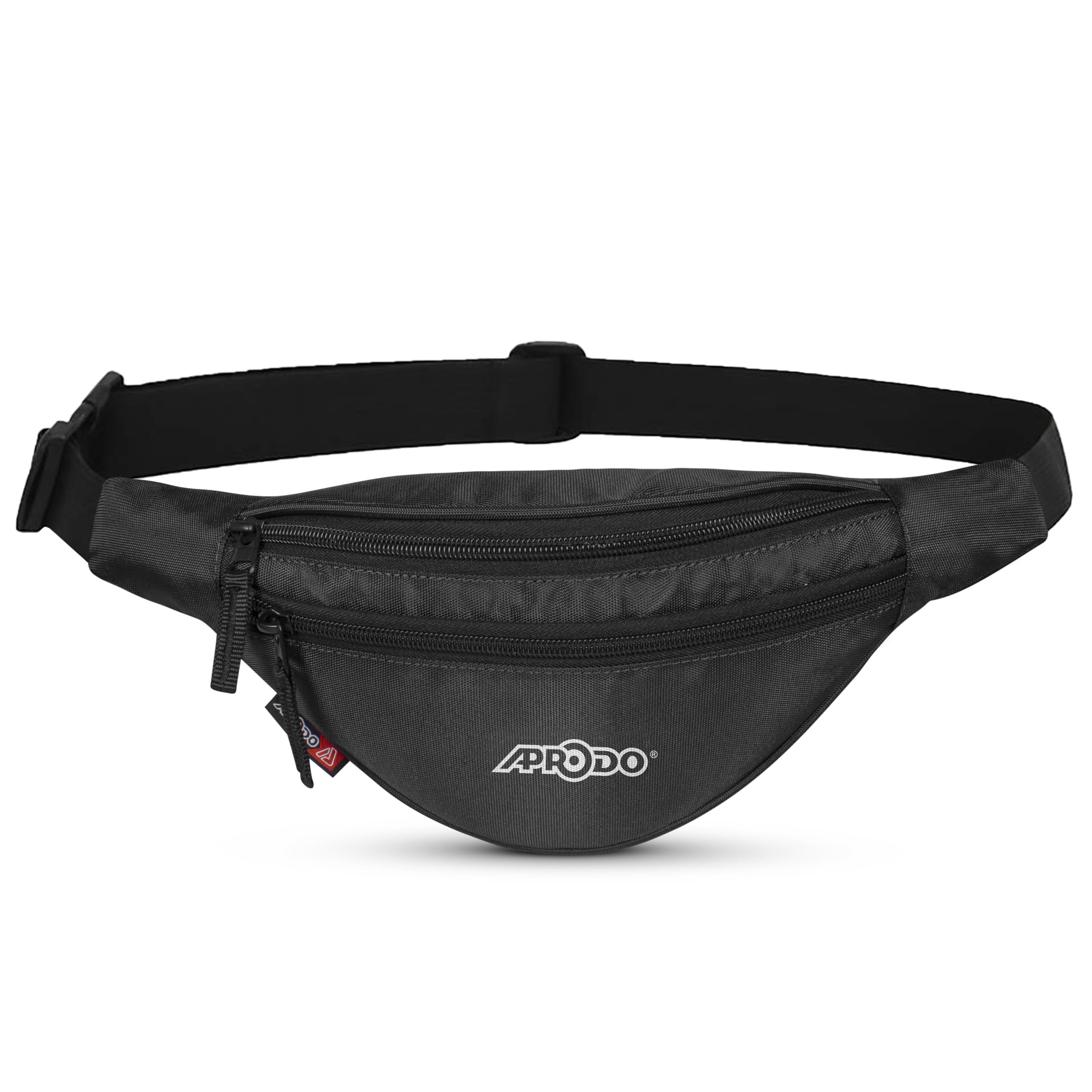 Aprodo Chest & Waist Bag for Men and Women, Hands-Free Fanny Pack Bumbag with 3 Zippered Pockets, Easy Carry Phone Wallet & Cards Beltbag for Sports, Travel, Jogging, Cycling and Workout (Black)-image-17