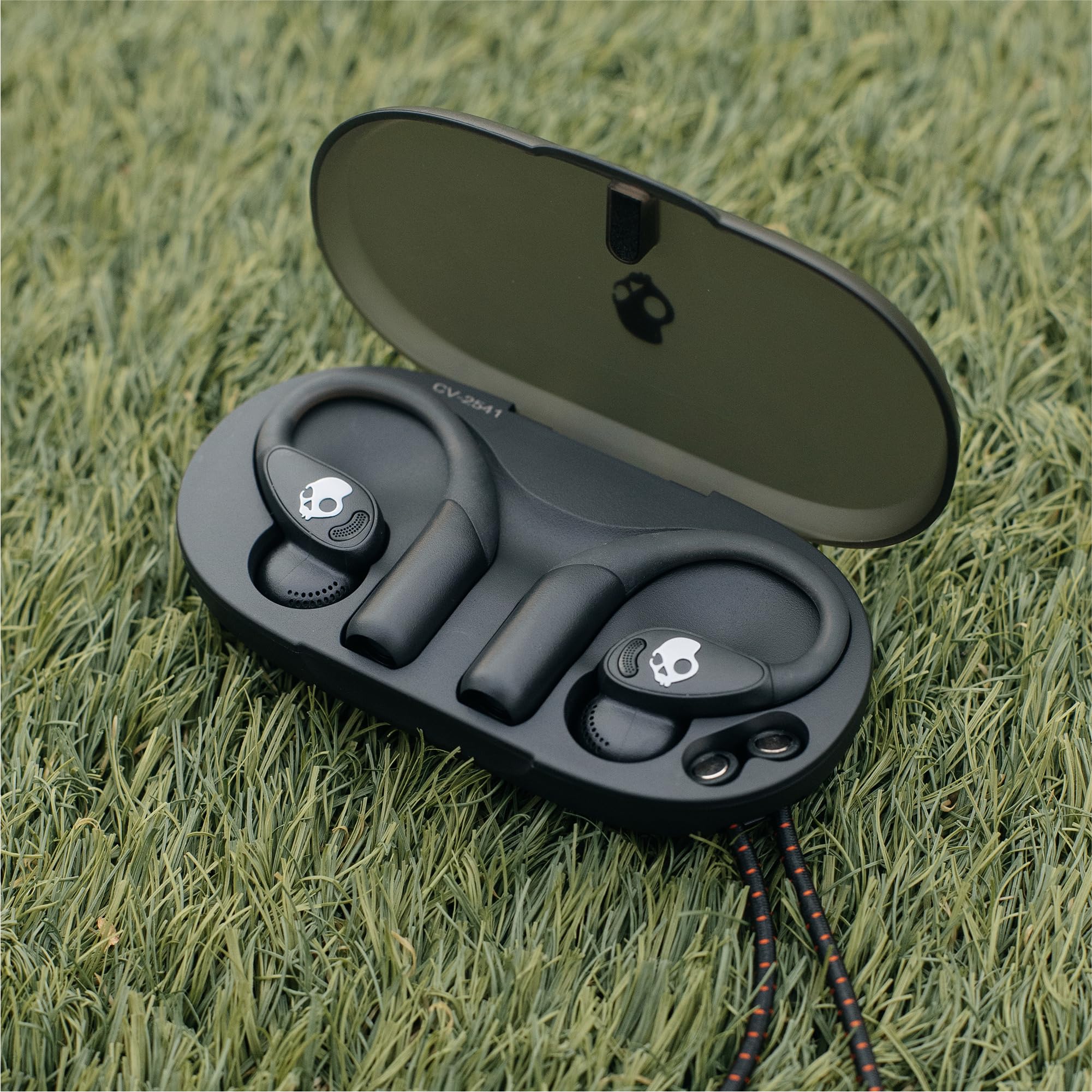 Skullcandy Push 540 Open Bezprzewodowe Słuchawki Bluetooth o Otwartej Konstrukcji, Odporne na Pot i Wodę, 42 Godz. Słuchania, Zdejmowana Opaska na Szyję, Dokładne Dopasowanie - Czarny